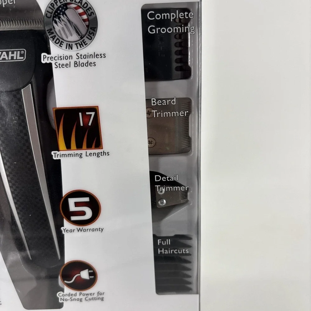 Wahl Power Pro Clipper Trimmer and Detailer 20 Piece Corded Hair Beard Haircut